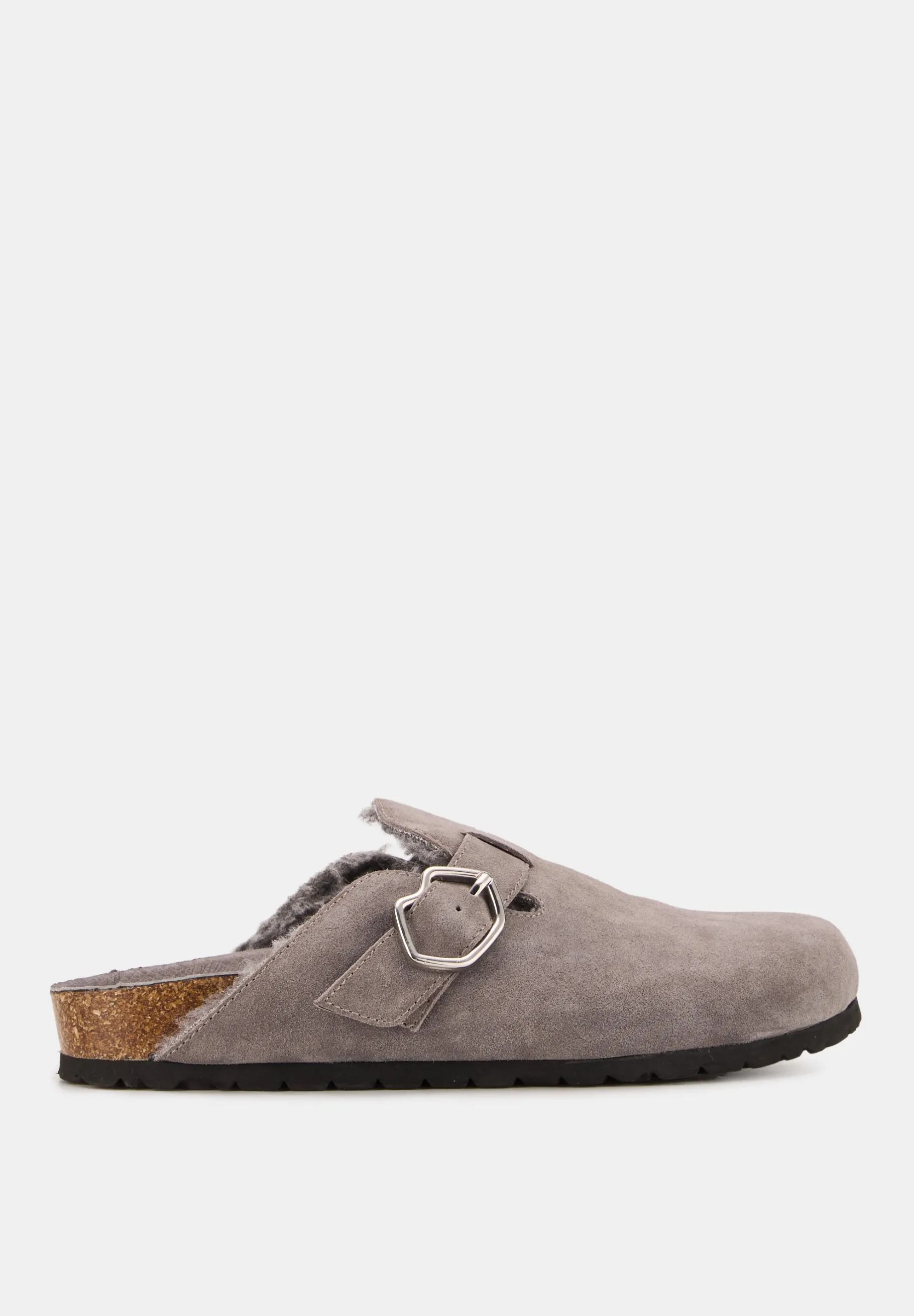 dakotacuir_suede_gris_3.webp Bons Baisers Toutes Les Chaussures | Mules D'Hiver*Dakota-