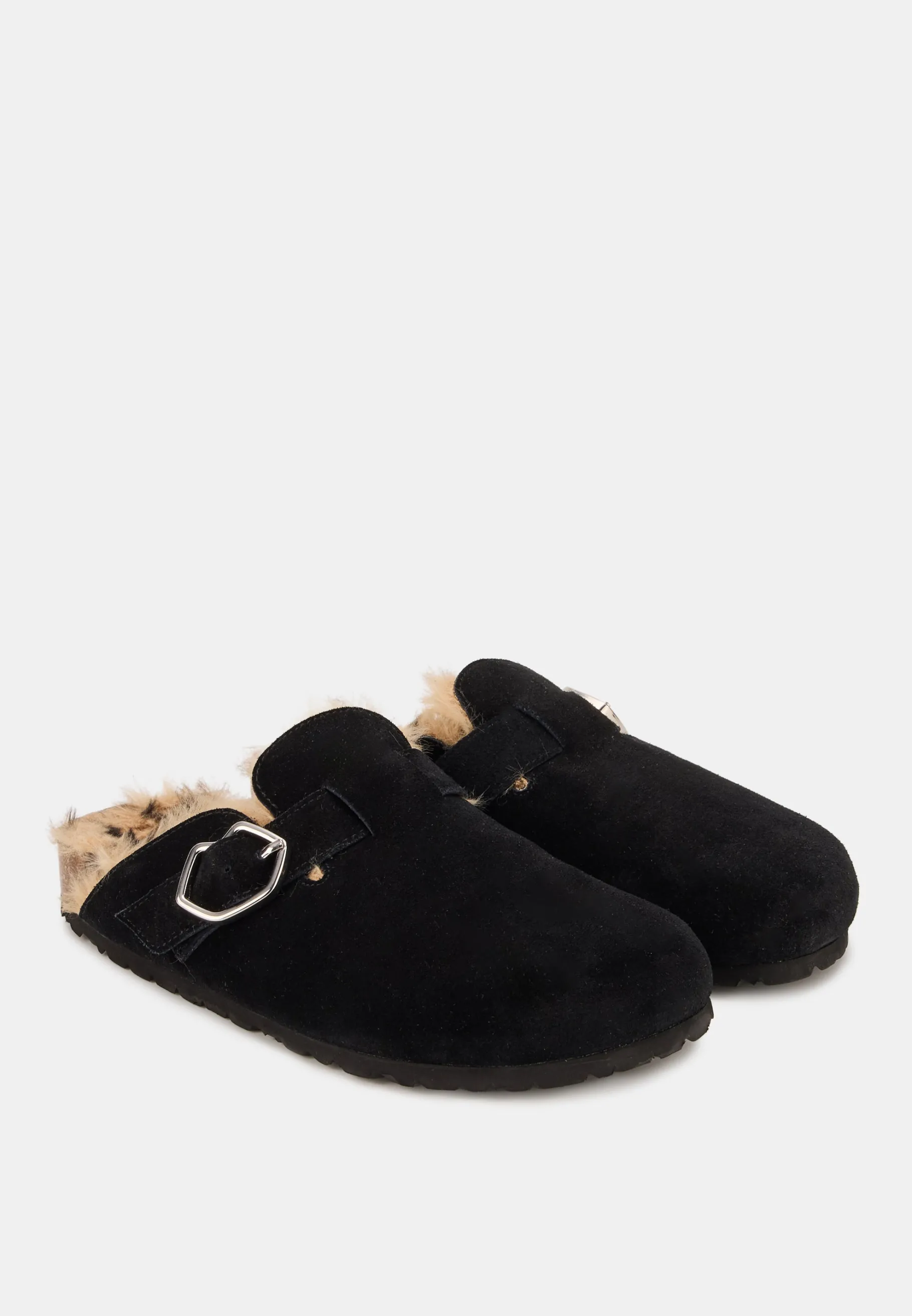 dakotacuir_suede_noir_4.webp Bons Baisers Toutes Les Chaussures | Mules D'Hiver*Dakota-