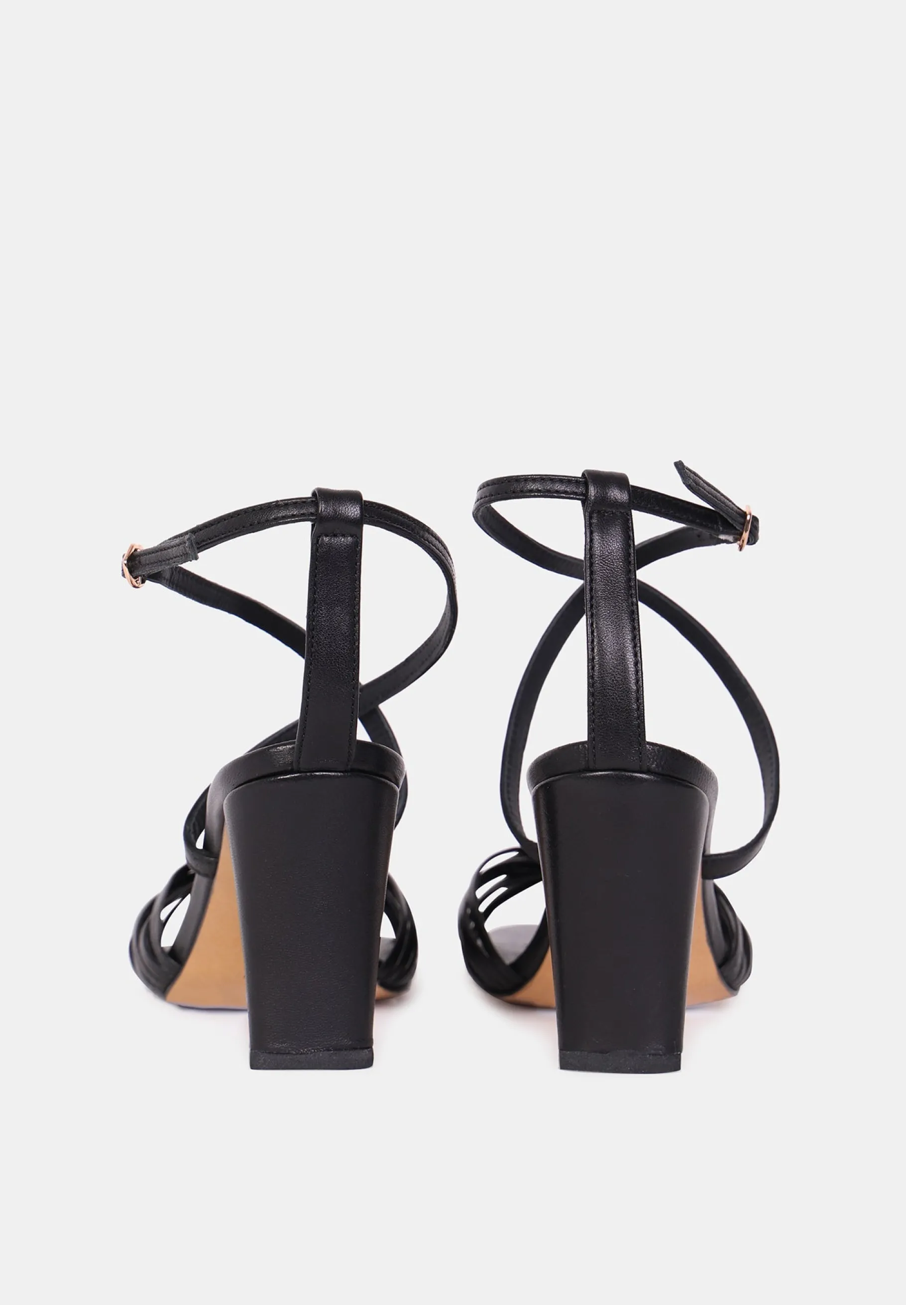 olgacuir_noir_6.webp Bons Baisers Toutes Les Chaussures | Sandales À Talons*Olga-