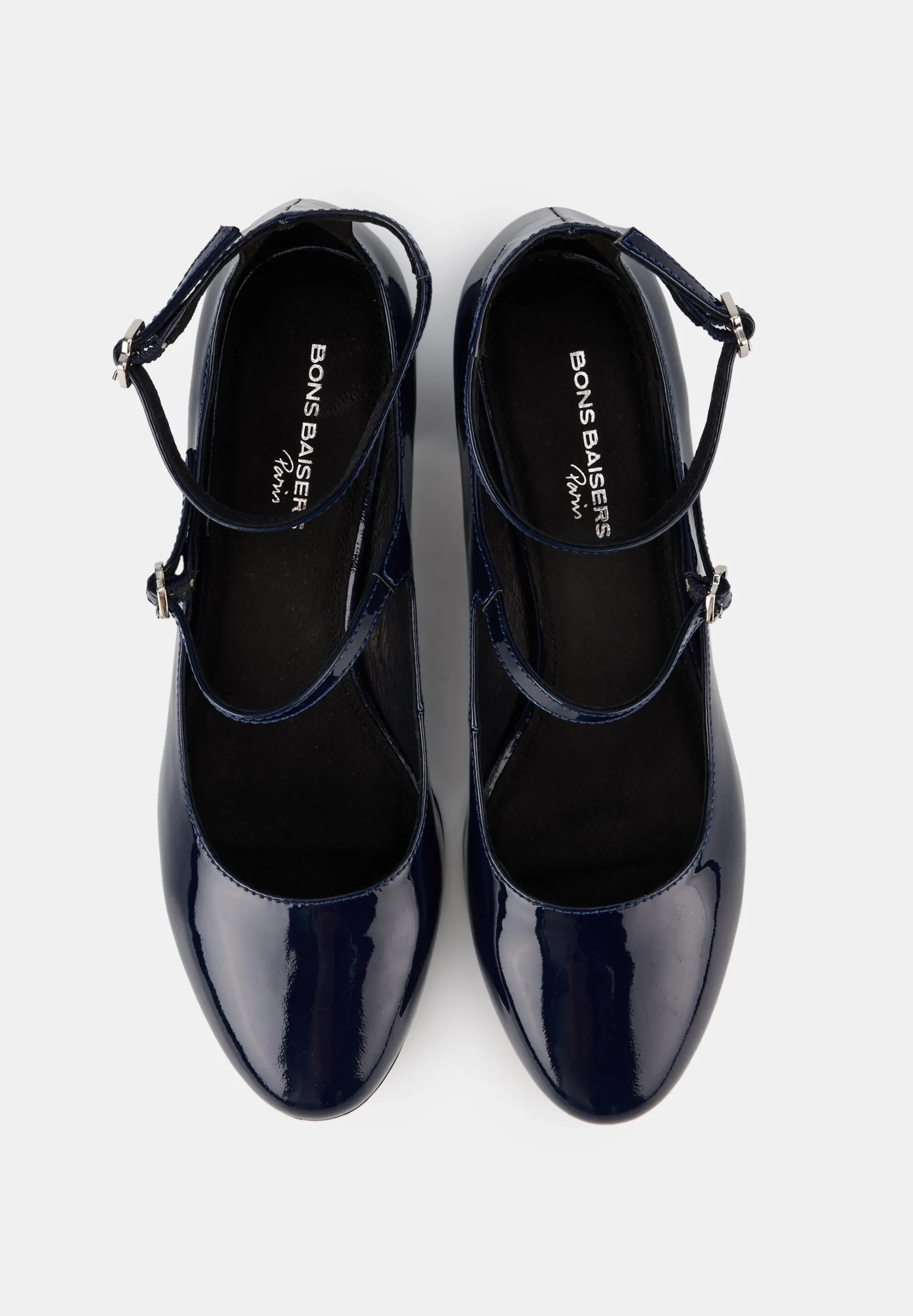 sofiacuir_brillant_bleu_navy_5.webp Bons Baisers Toutes Les Chaussures | Escarpins & Babies*Sofia-